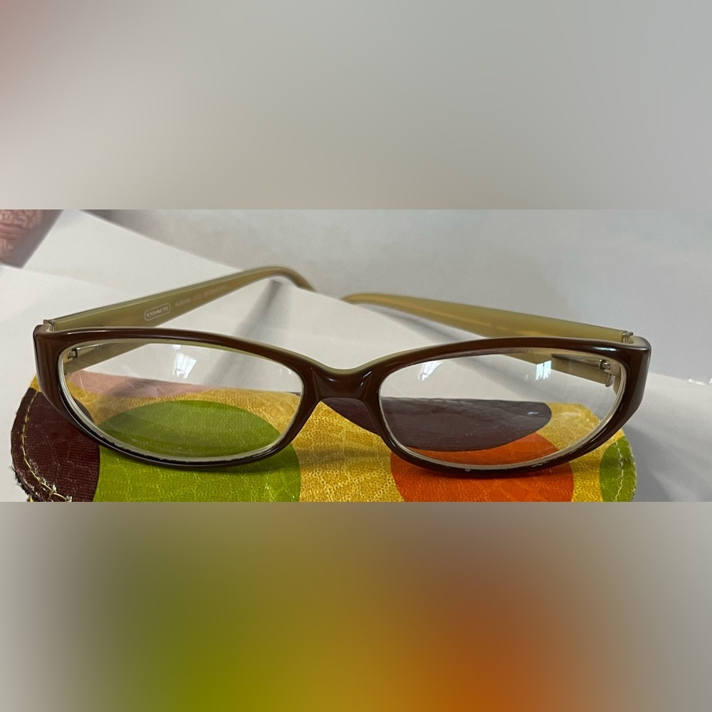 Coach Aurora (535) brown/camel eyeglasses (GUC)